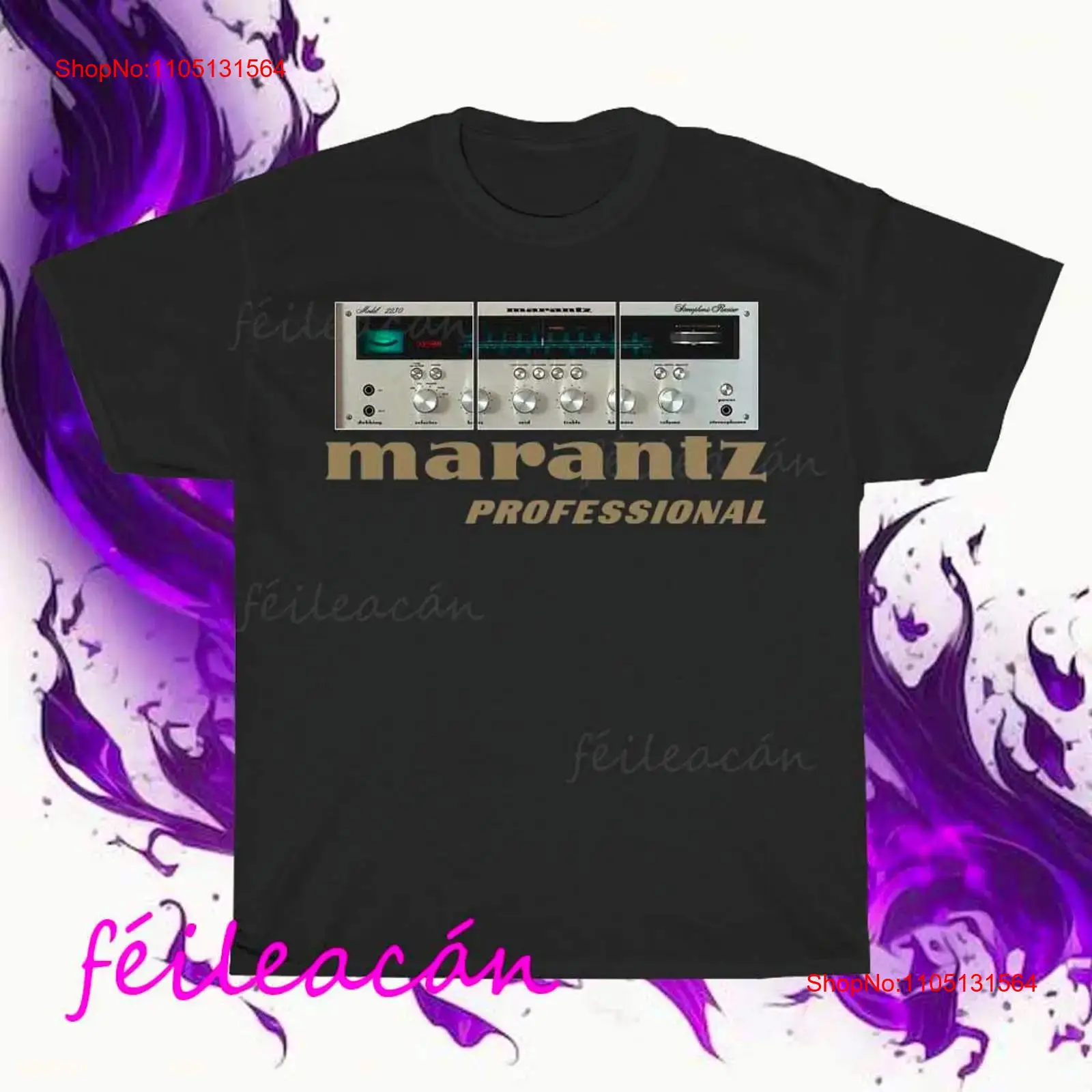 Streetwear Brand Tees - Gloednieuw Marantz Versterker Logo Amerikaans T-shirt